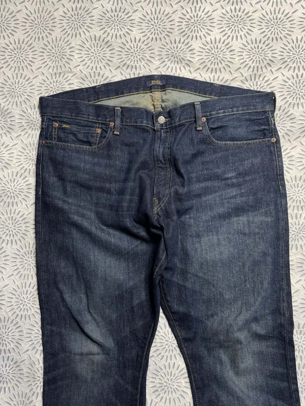 Polo Ralph Lauren The Varick Slim Straight Dark Wash Denim Jeans 40x32